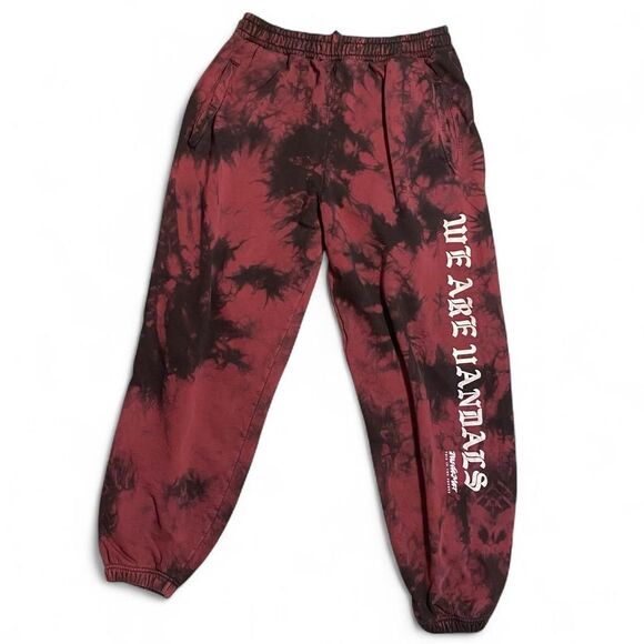 “Pas De Mer” - We Are Vandals Plum Tie Dye sweatpants - Picture 1 of 6
